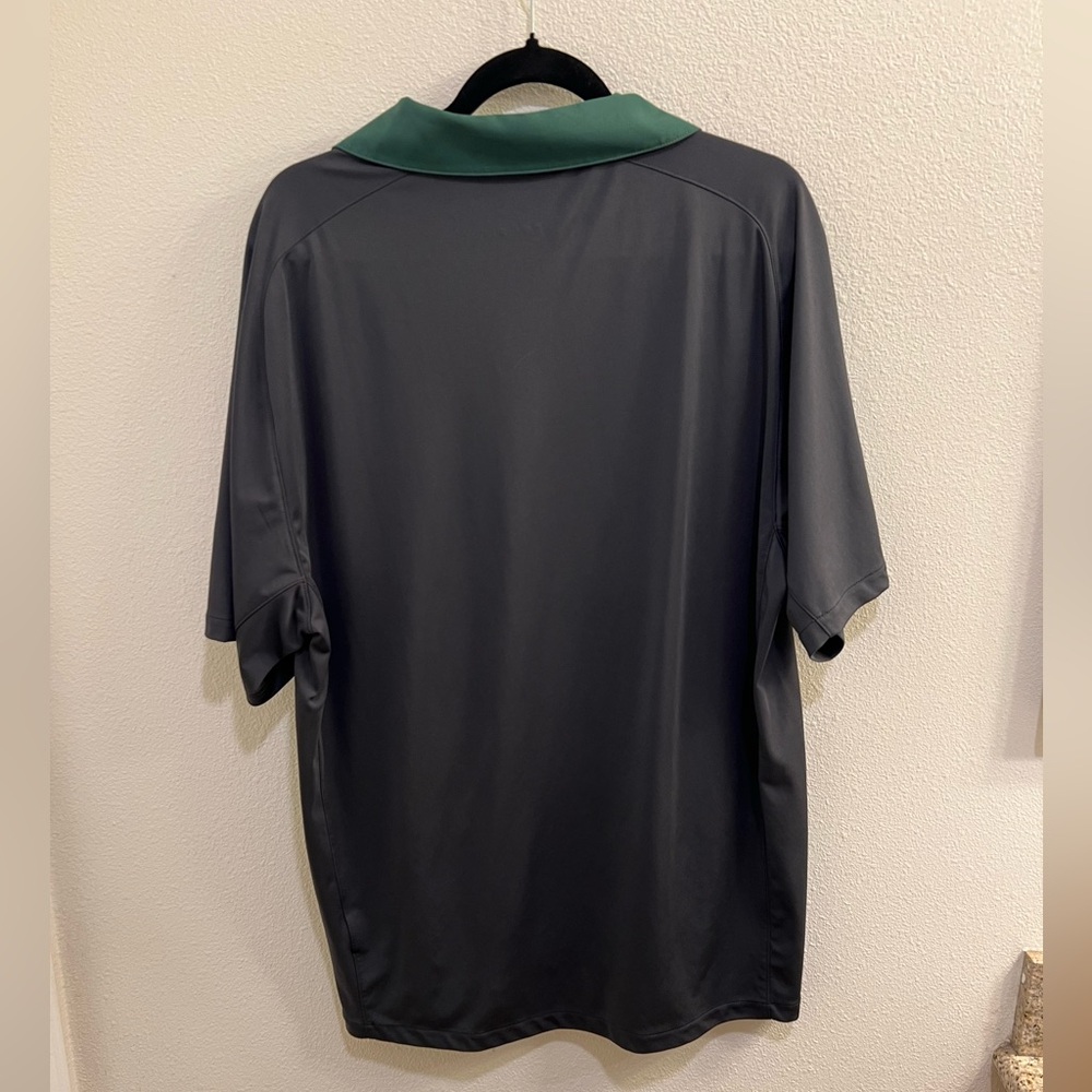 Nike Gray and Green Polo Shirt - Picture 2 of 3